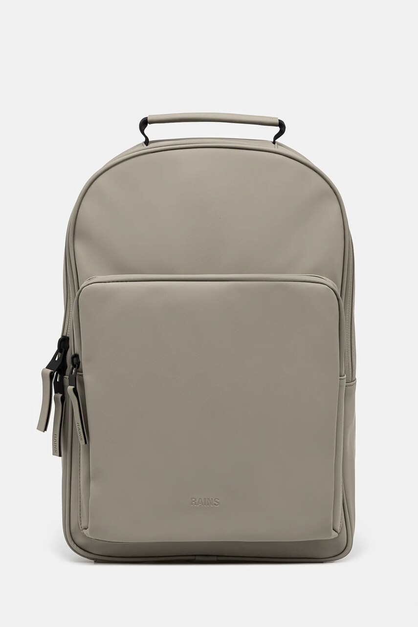 Rains rucsac Book Daypack Large W3 culoarea verde, mare, uni, 13680