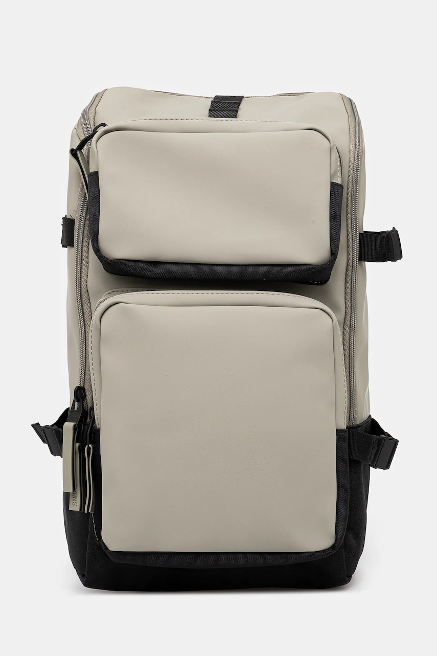 Rains rucsac Trail Cargo Backpack W3 culoarea verde, mare, uni, 14330 Rains rucsac Trail Cargo Backpack W3 culoarea verde, mare, uni, 14330
