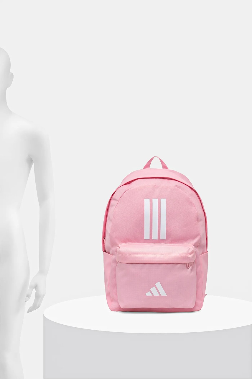 Σακίδιο πλάτης adidas CLSC BARS 3S χρώμα: ροζ, IS7046 φωτογραφία