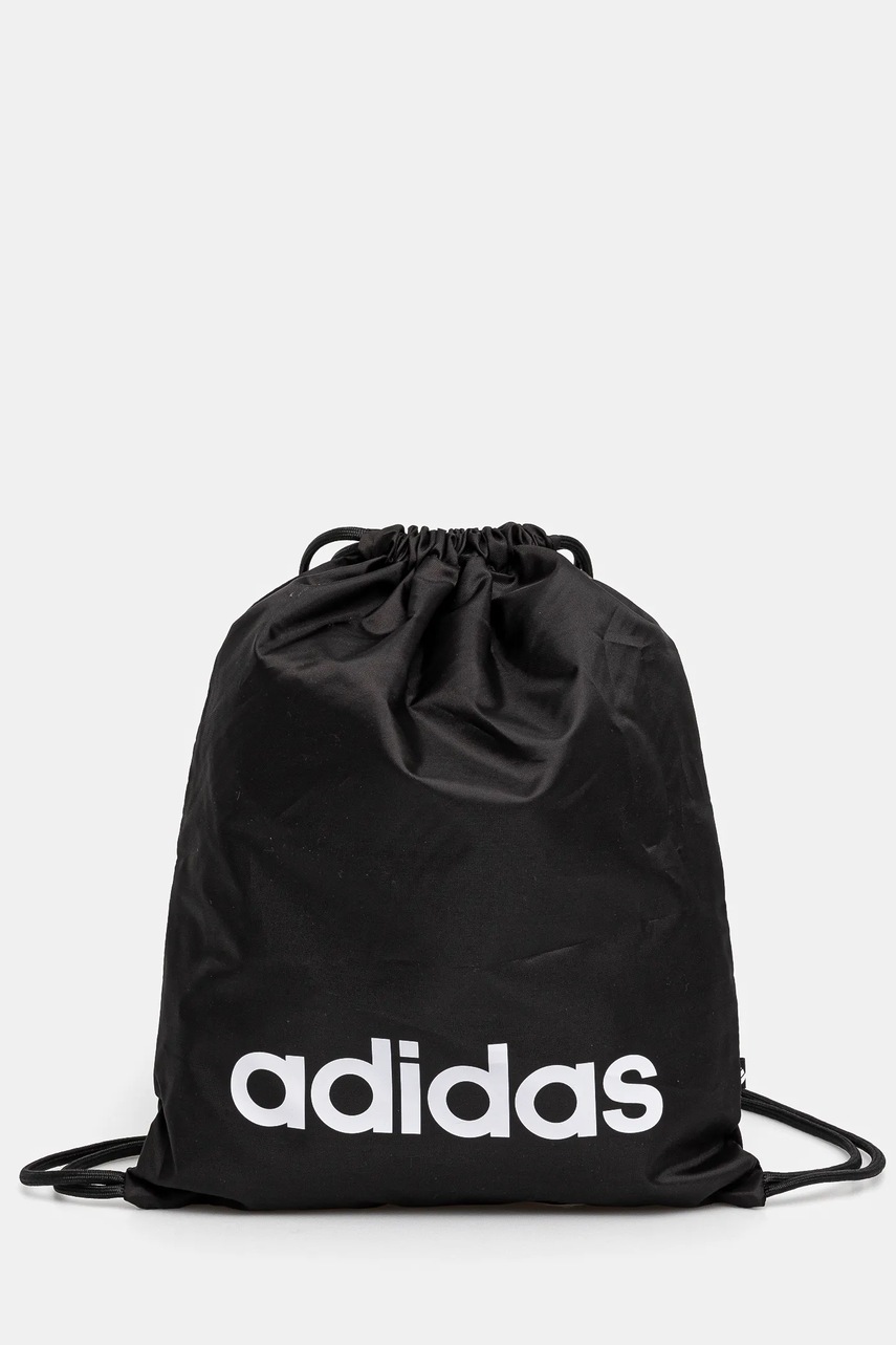 adidas rucsac LINEAR GYMSACK culoarea negru, cu imprimeu, JE8342