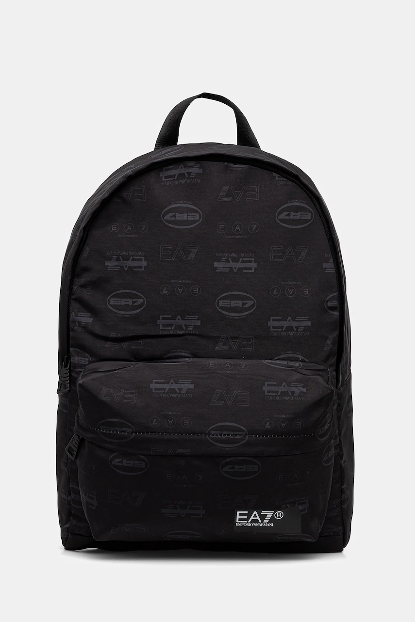 EA7 Emporio Armani rucsac culoarea negru, mare, cu imprimeu, AF10465.7X000001