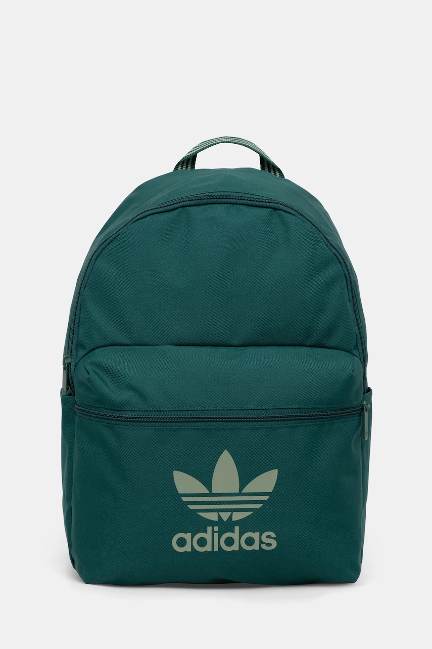adidas Originals rucsac Adicolor culoarea verde, mare, cu imprimeu, JI9437