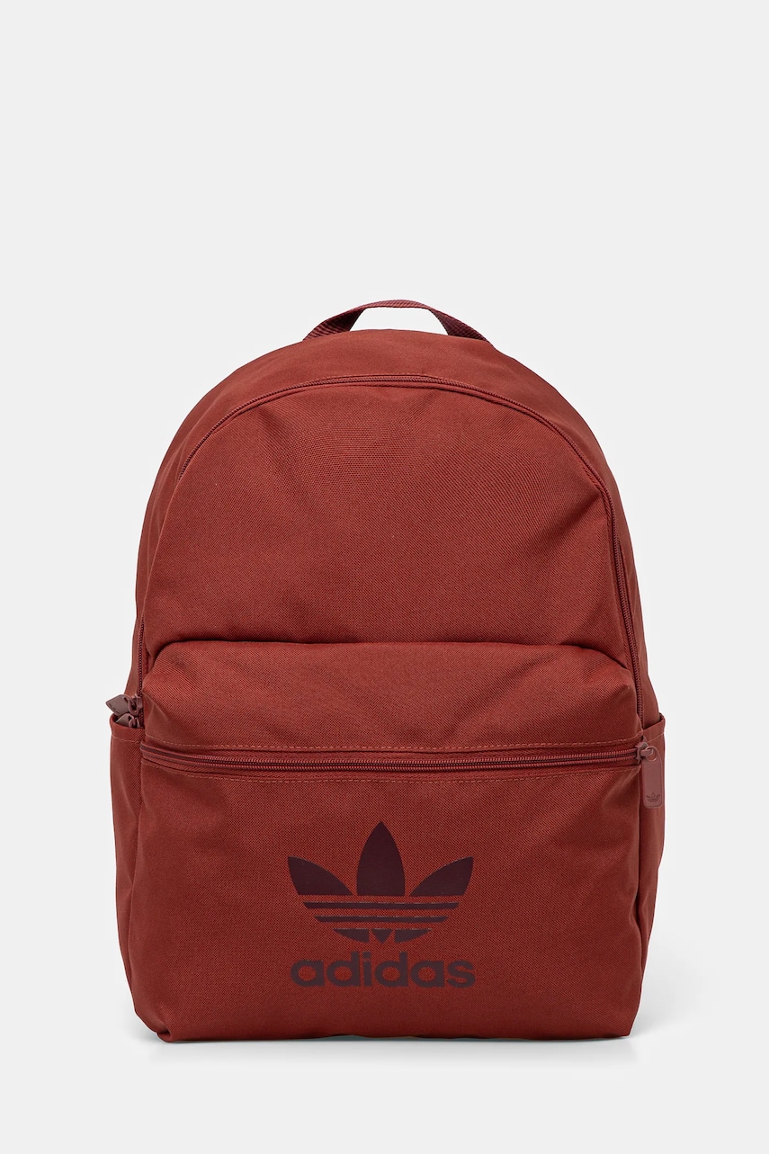 adidas Originals rucsac Adicolor culoarea rosu, mare, cu imprimeu, JI9438