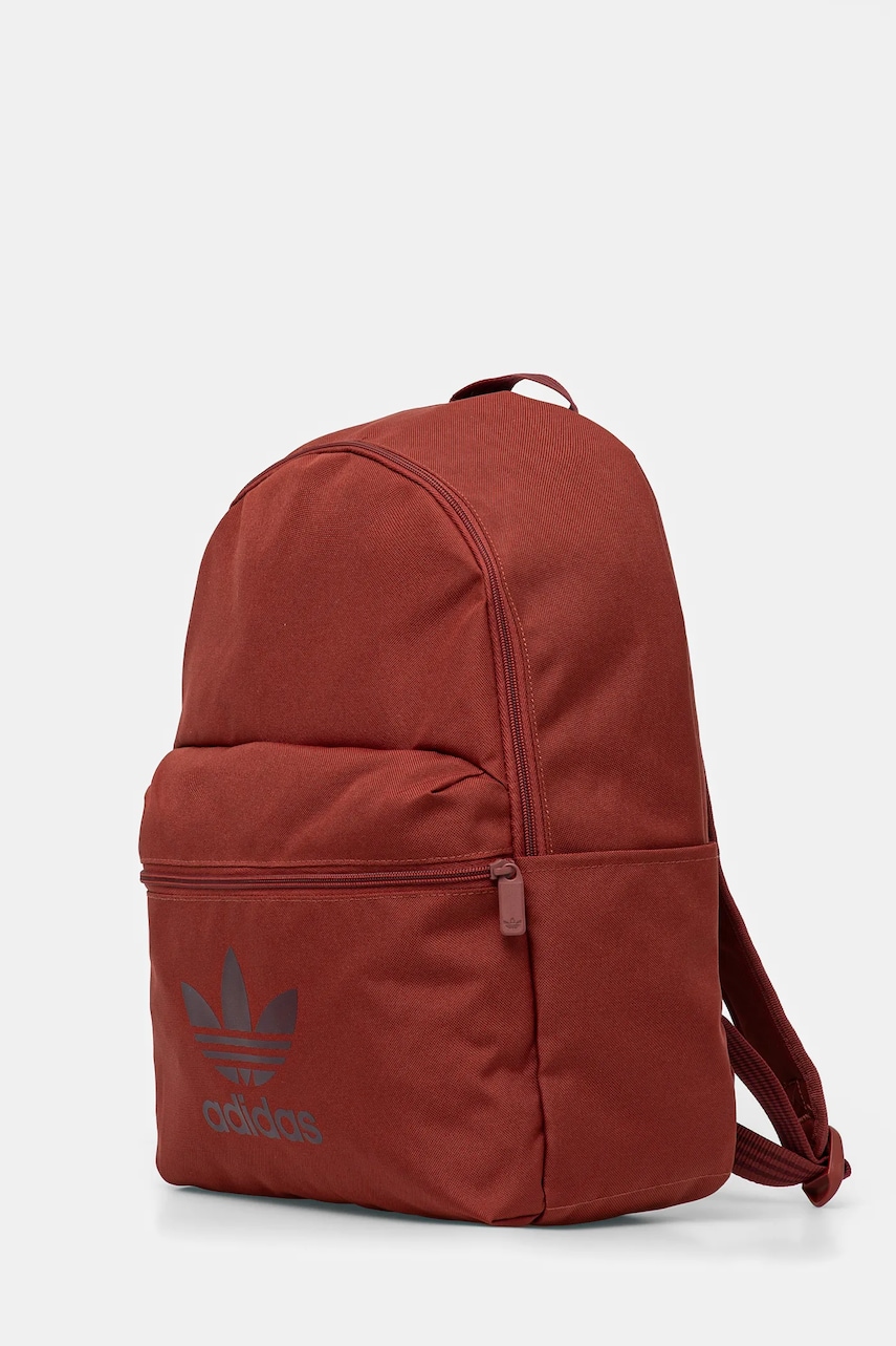 Рюкзак adidas Originals Adicolor цвет красный большой с принтом JI9438 Рюкзак adidas Originals Adicolor цвет красный большой с принтом JI9438