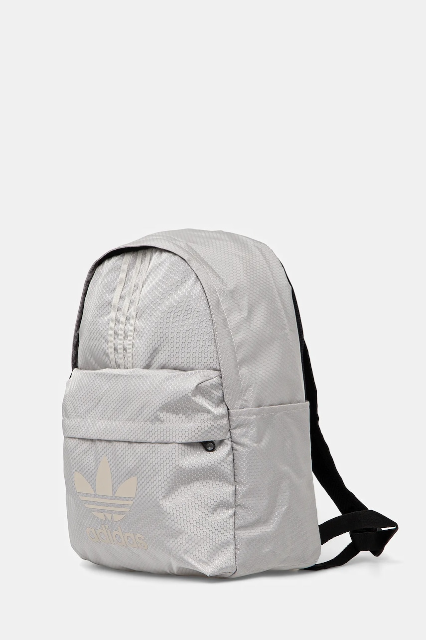 Рюкзак adidas Originals цвет серый большой с принтом JJ1987 Рюкзак adidas Originals цвет серый большой с принтом JJ1987