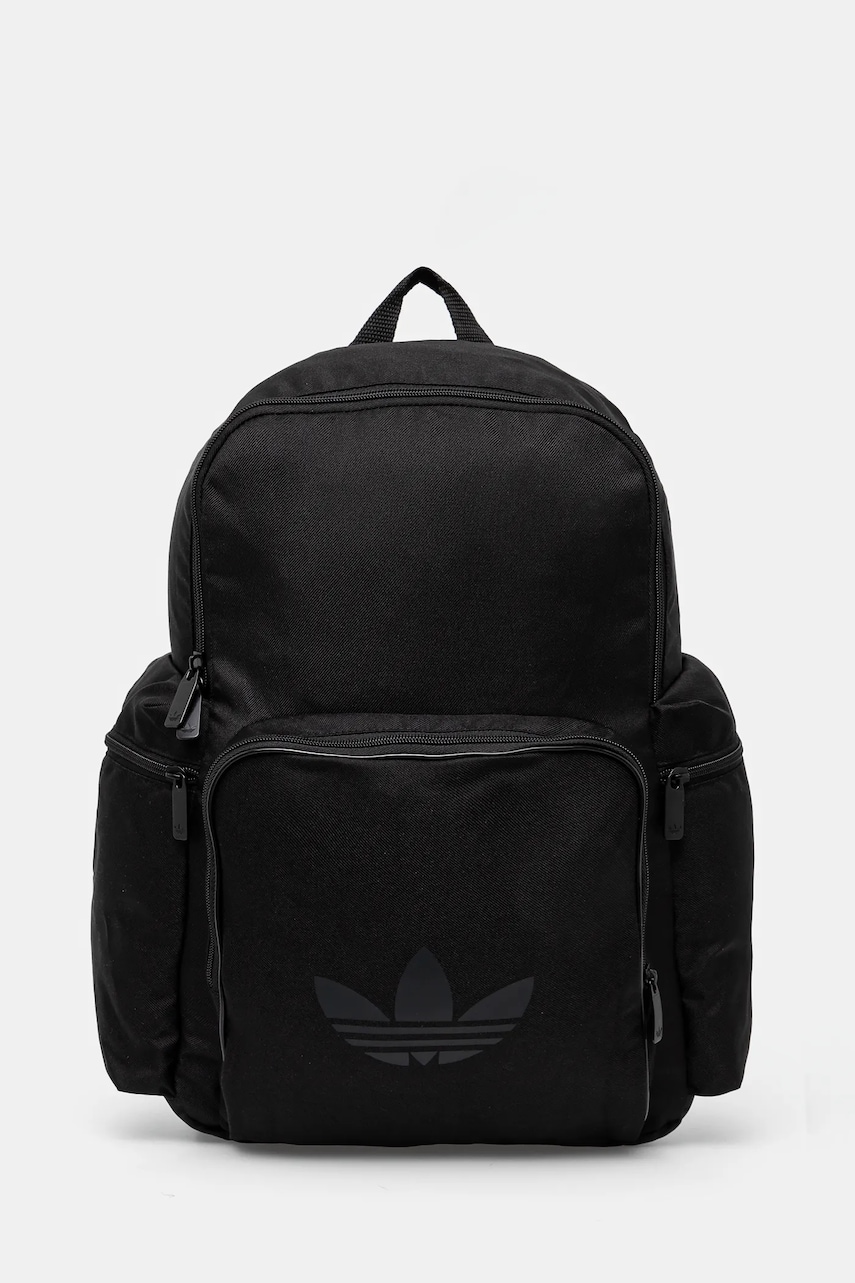 adidas Originals rucsac Adicolor culoarea negru, mare, cu imprimeu, JD5522 adidas Originals rucsac Adicolor culoarea negru, mare, cu imprimeu, JD5522