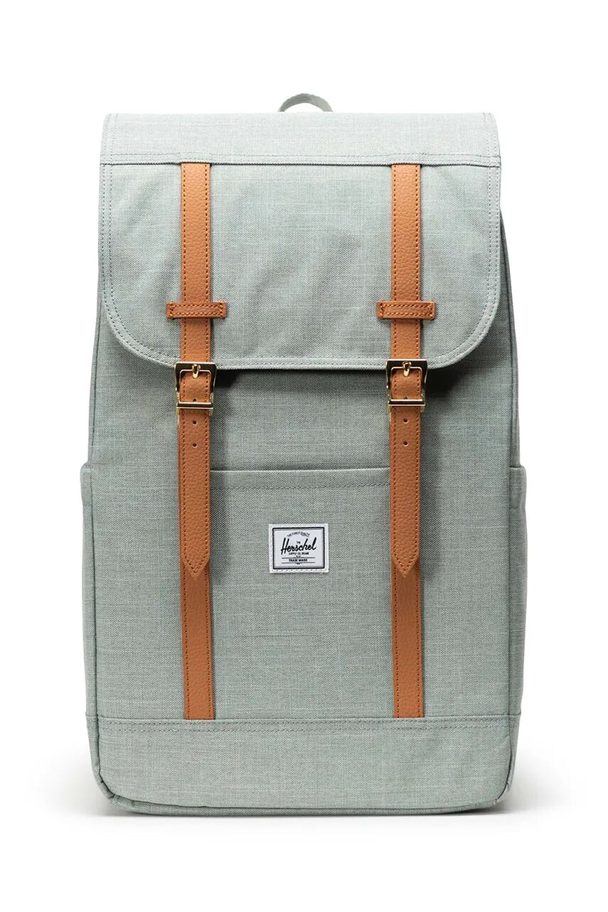 Herschel rucsac culoarea verde, mare, uni, 11397-06569-OS