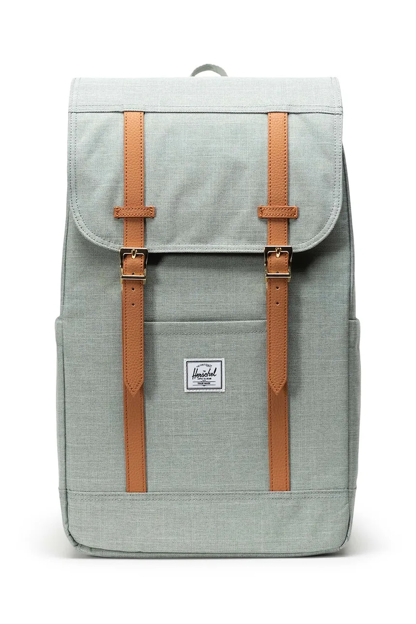 Herschel rucsac culoarea verde, mare, uni, 11397-06569-OS