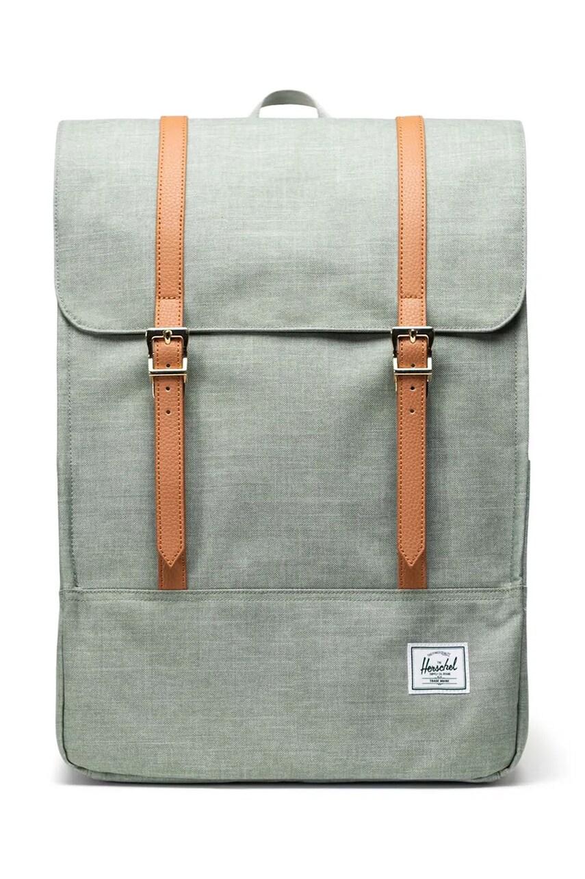Herschel rucsac culoarea verde, mare, uni, 11404-06569-OS