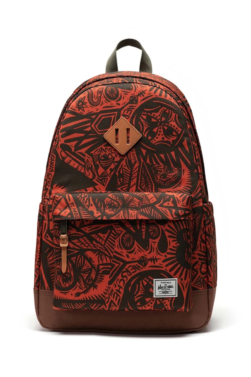 Herschel rucsac Thomas Campbell culoarea verde, mare, cu imprimeu, 11582-06782-OS Herschel rucsac Thomas Campbell culoarea verde, mare, cu imprimeu, 11582-06782-OS