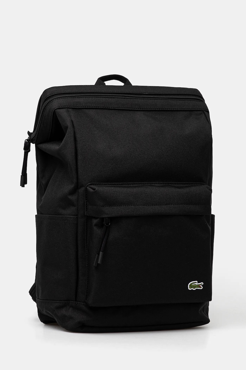 Рюкзак Lacoste цвет чёрный большой однотонный NU4598NE Рюкзак Lacoste цвет чёрный большой однотонный NU4598NE