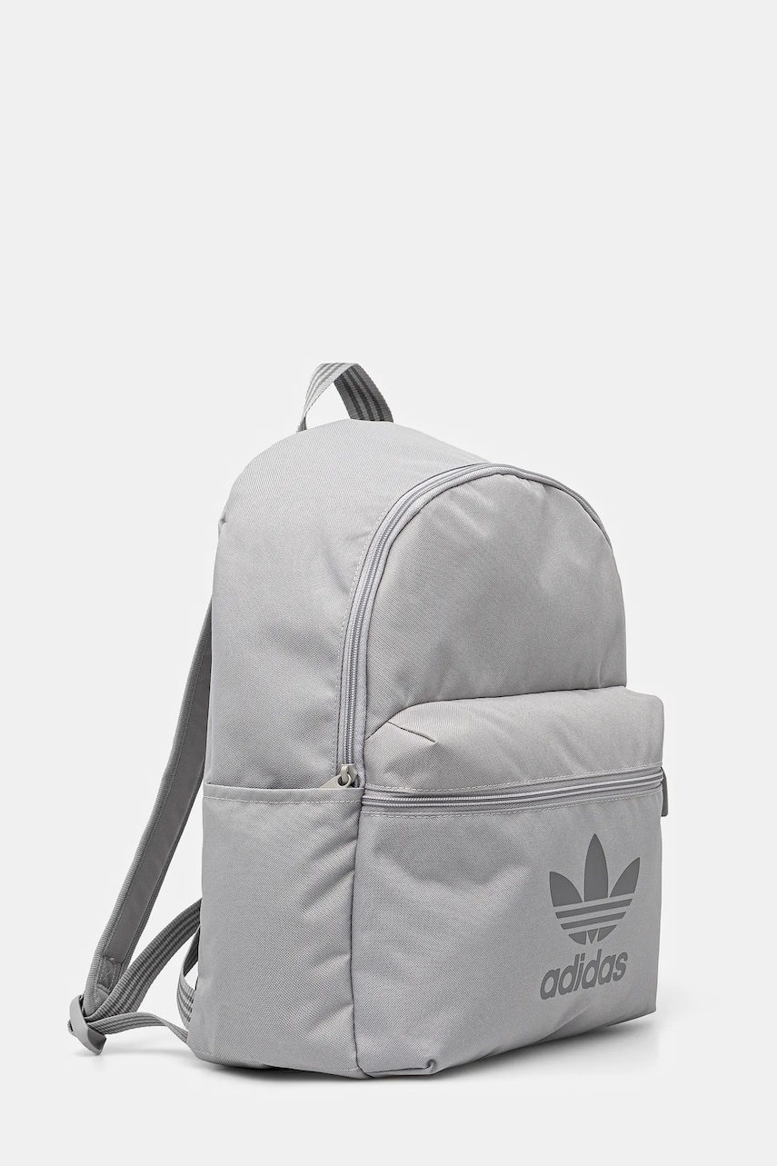 Рюкзак adidas Originals Adicolor цвет серый большой с принтом JI9436 Рюкзак adidas Originals Adicolor цвет серый большой с принтом JI9436