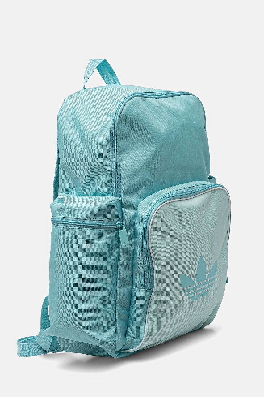 Рюкзак adidas Originals Adicolor цвет бирюзовый большой с принтом JD5526 Рюкзак adidas Originals Adicolor цвет бирюзовый большой с принтом JD5526