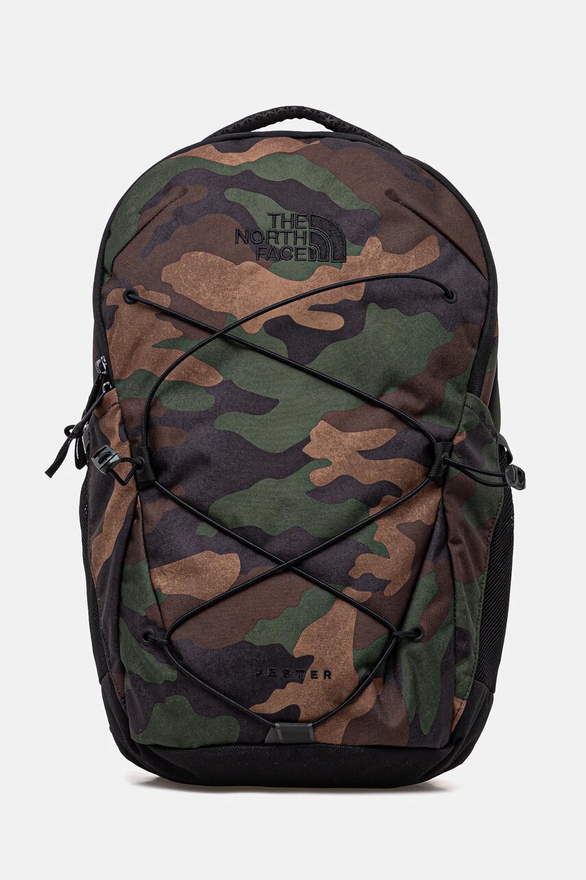 The North Face rucsac Jester culoarea verde, mare, cu imprimeu, NF0A3VXFKAH1