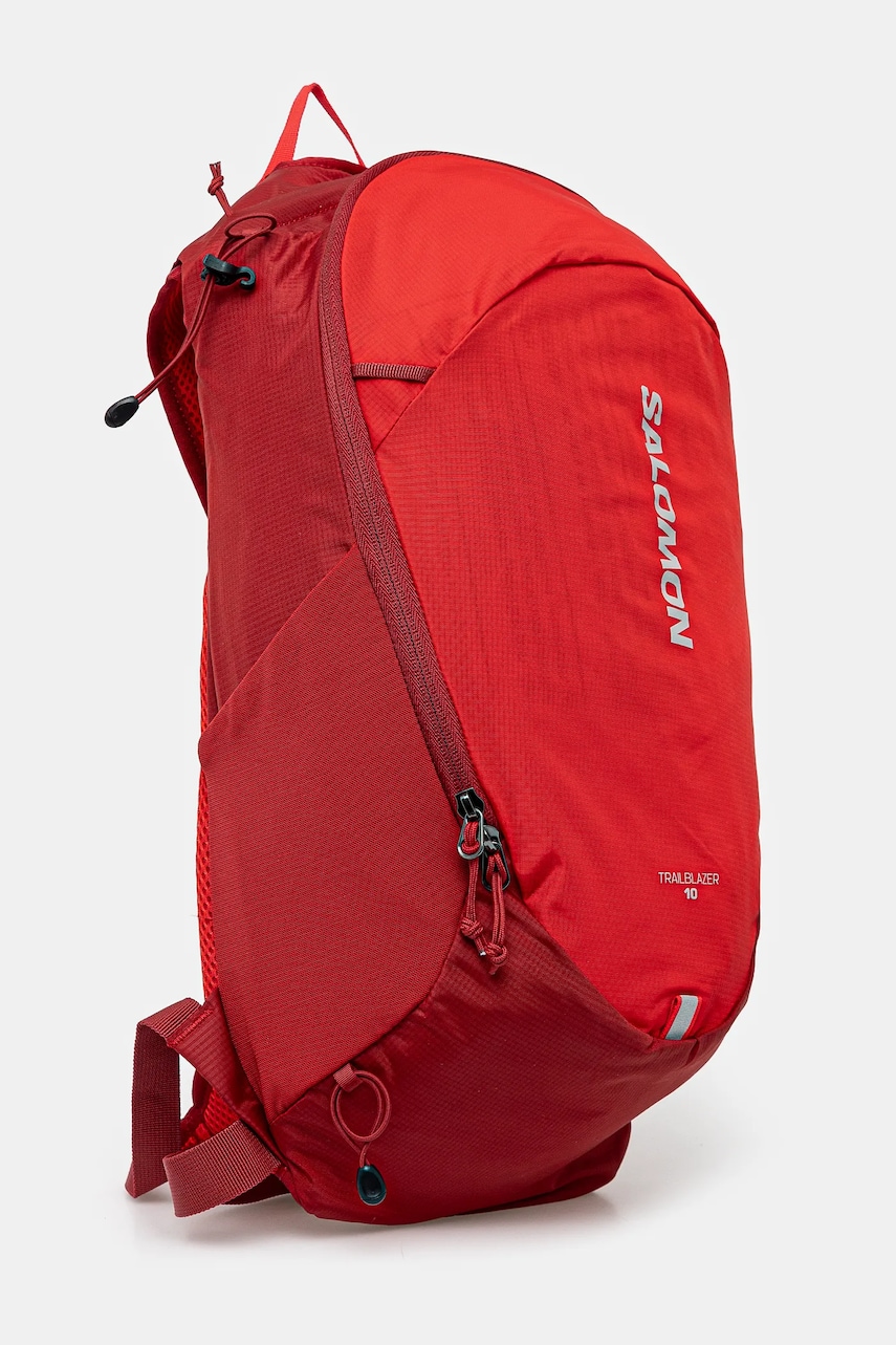 Рюкзак Salomon Trailblazer 10 колір червоний великий з принтом LC2183600