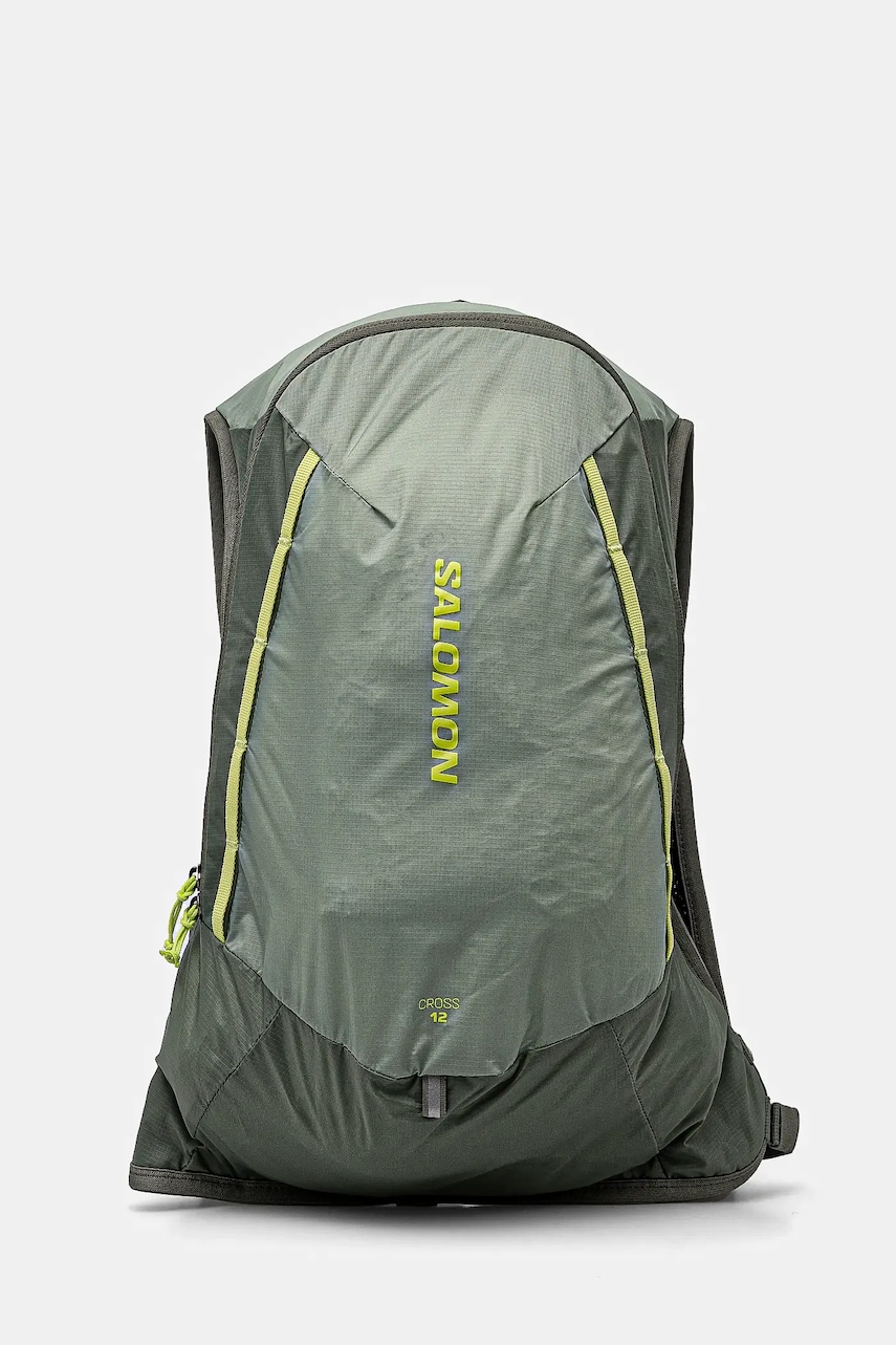 Salomon rucsac Cross 12 culoarea verde, mare, cu imprimeu, LC2463700 Salomon rucsac Cross 12 culoarea verde, mare, cu imprimeu, LC2463700