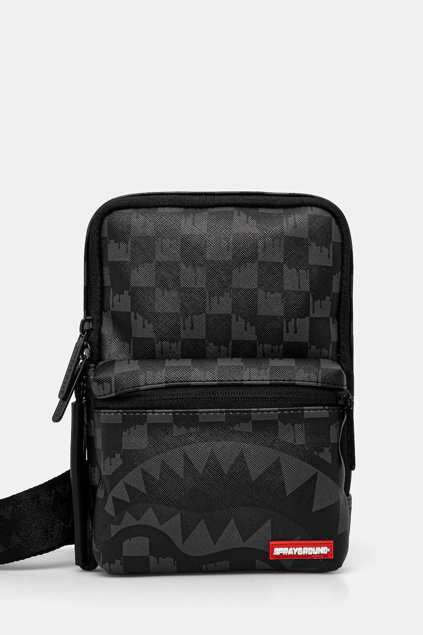 Sprayground borseta culoarea gri, 910B6855NSZ Sprayground borseta culoarea gri, 910B6855NSZ