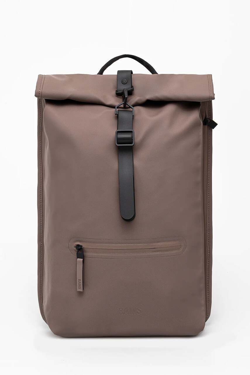 Rains rucsac Rolltop Rucksack W3 culoarea maro, mare, uni, 13320.110