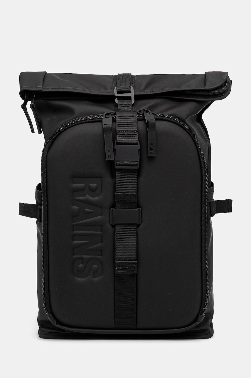 Rains rucsac Texel Moulded Backpack W3 culoarea negru, mare, uni, 13430.01 Rains rucsac Texel Moulded Backpack W3 culoarea negru, mare, uni, 13430.01