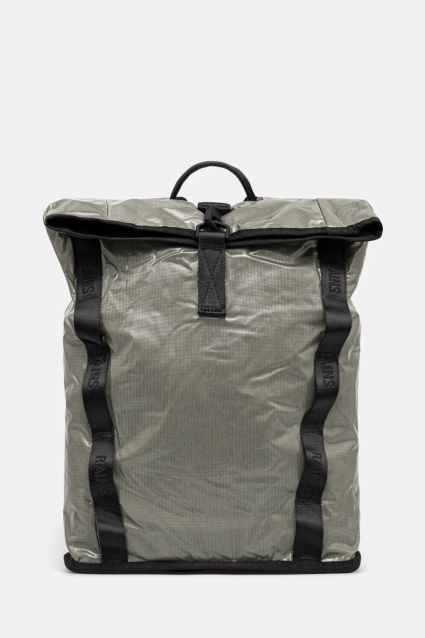 Rains rucsac Sibu Rolltop Rucksack Mini W3 culoarea verde, mare, uni, 14740.108