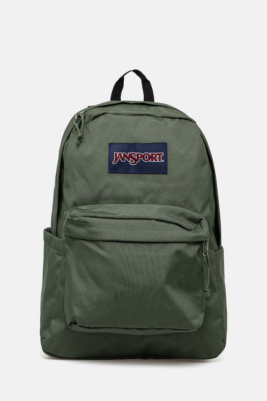 Jansport rucsac SuperBreak Plus culoarea verde, mare, uni, EK0A5BAO2T31 Jansport rucsac SuperBreak Plus culoarea verde, mare, uni, EK0A5BAO2T31