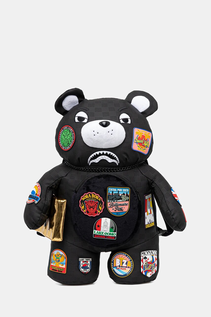 Sprayground rucsac culoarea negru, mic, cu imprimeu, 910B7436NSZ