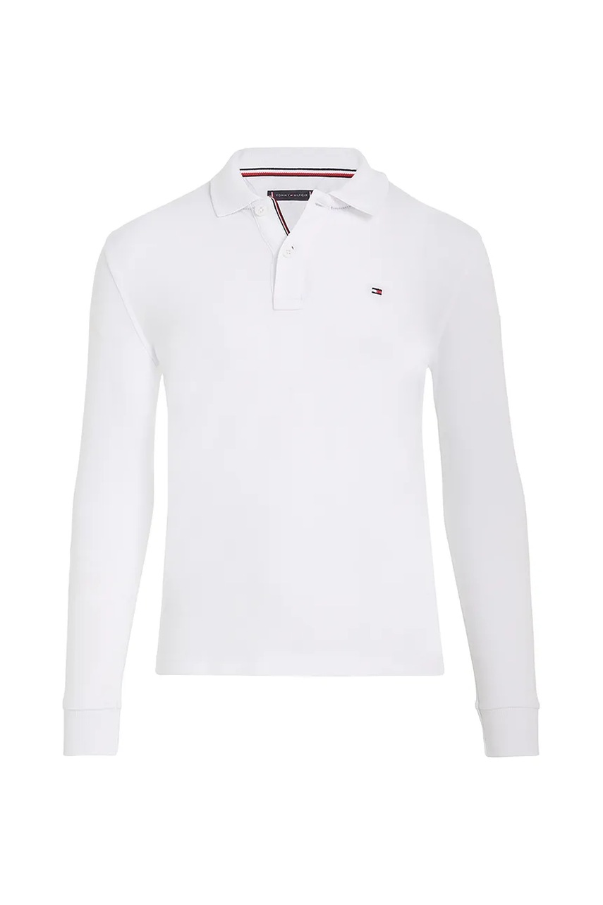 Дитячий лонгслів Tommy Hilfiger колір білий однотонний KB0KB09664