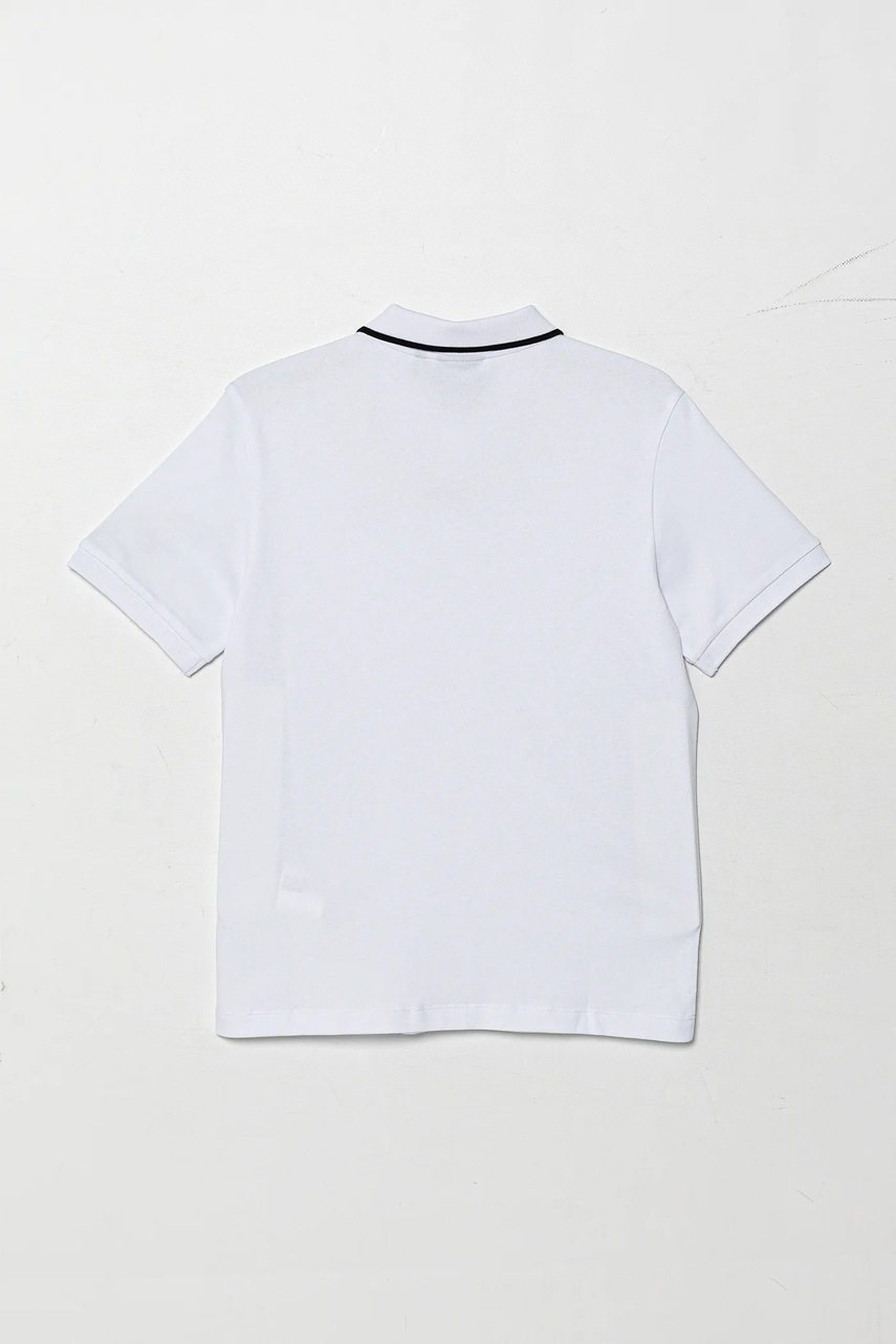 Детское поло EA7 Emporio Armani цвет белый с принтом 7B000023 AF12901