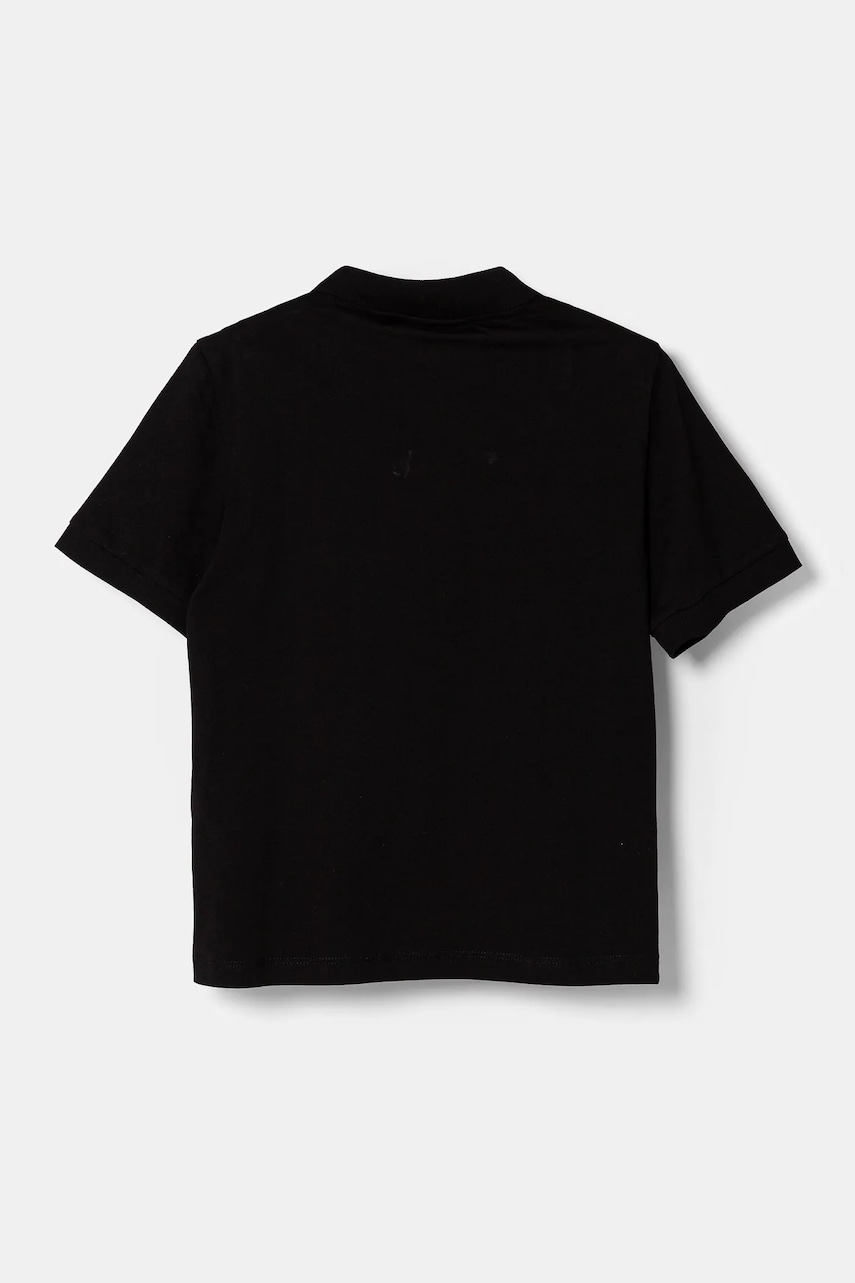 Детское хлопковое поло EA7 Emporio Armani цвет чёрный с принтом 7B000022 AF10378 Детское хлопковое поло EA7 Emporio Armani цвет чёрный с принтом 7B000022 AF10378