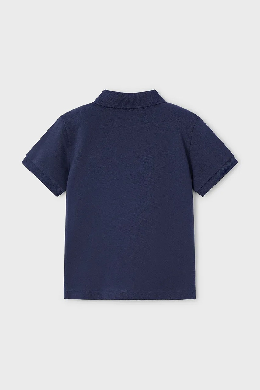 Дитяче бавовняне поло Mayoral колір синій однотонне 150 Дитяче бавовняне поло Mayoral колір синій однотонне 150