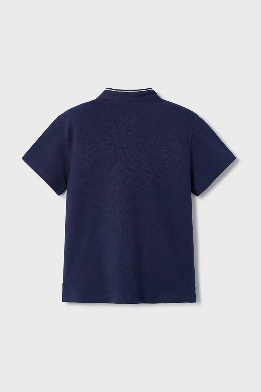 Дитяче поло Mayoral колір синій однотонне 3102