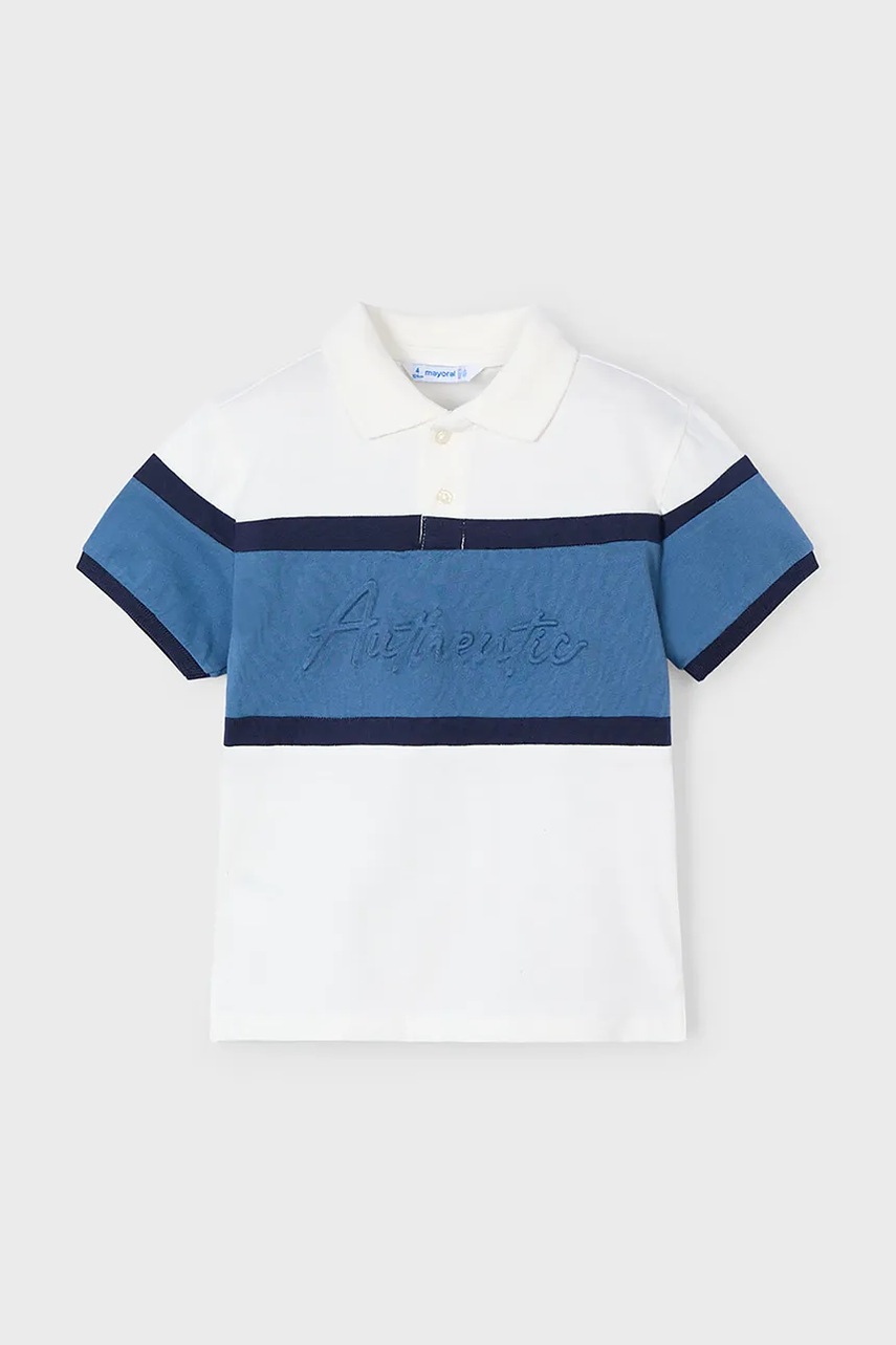 Дитяче бавовняне поло Mayoral з аплікацією 3103 Дитяче бавовняне поло Mayoral з аплікацією 3103