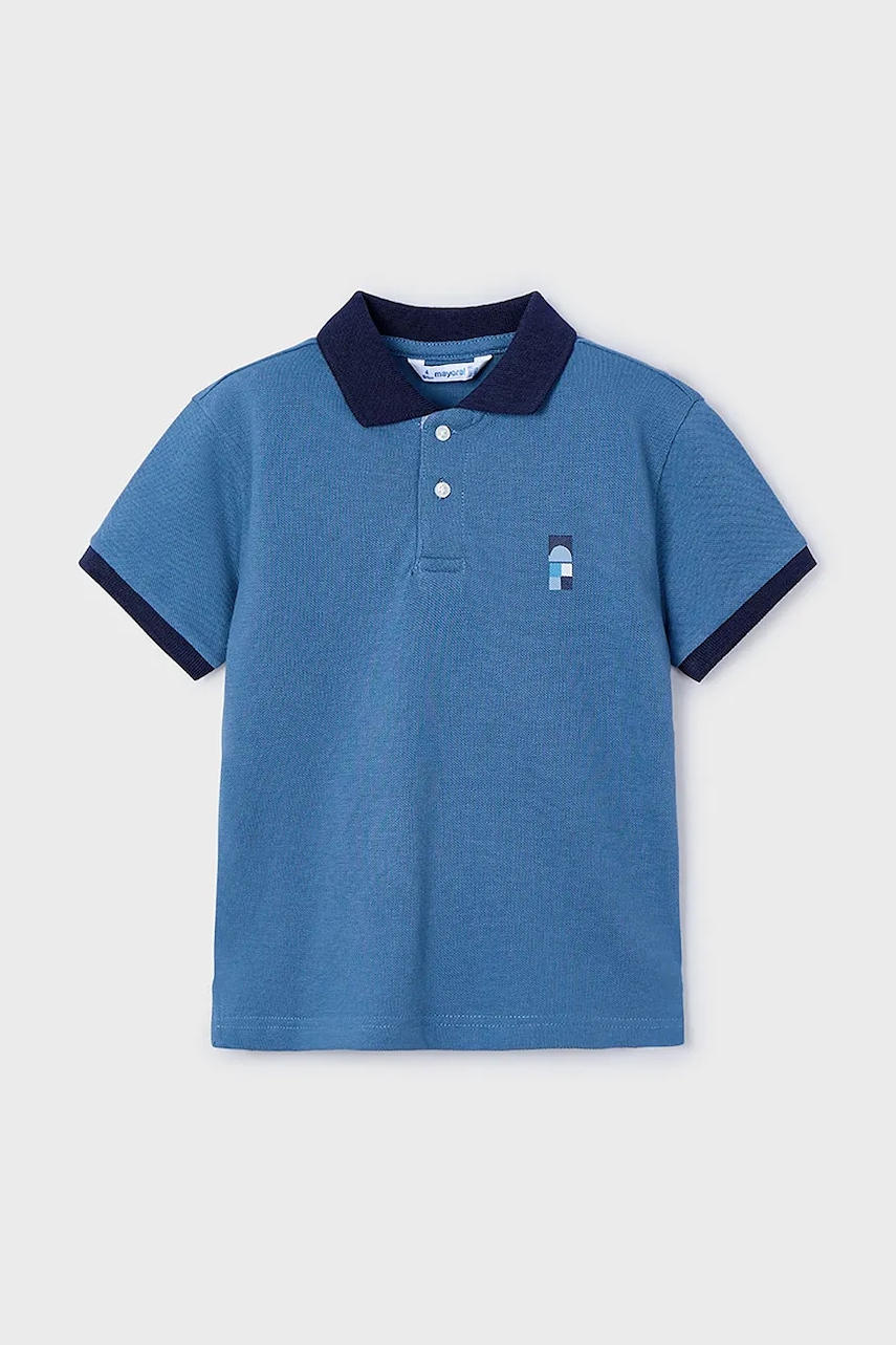 Mayoral tricouri polo din bumbac pentru copii cu imprimeu, 3106
