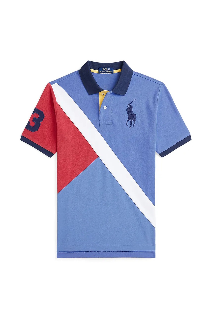 Дитяче бавовняне поло Polo Ralph Lauren візерунок 323964080001