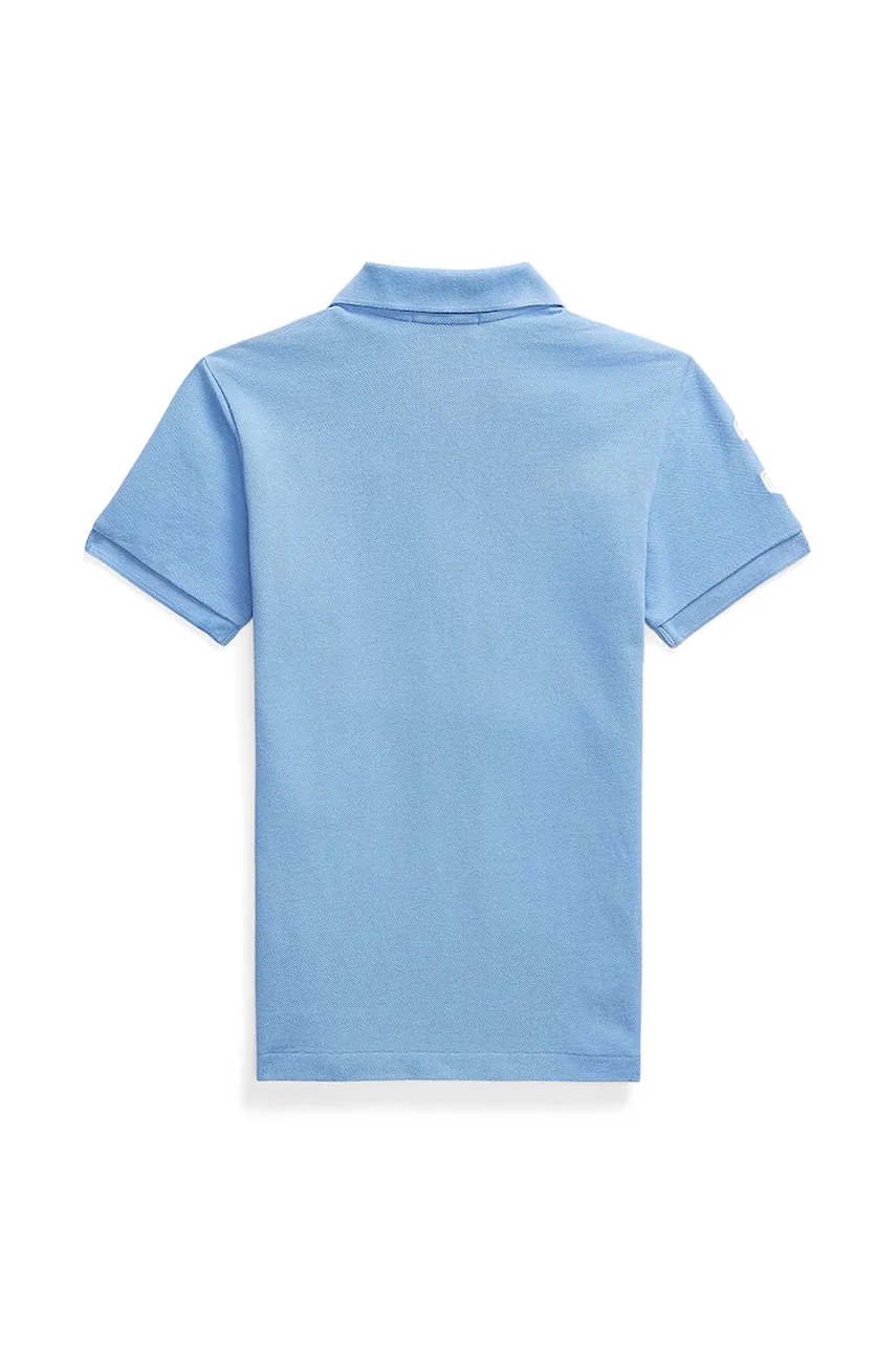 Детское хлопковое поло Polo Ralph Lauren однотонное 323708861118 Детское хлопковое поло Polo Ralph Lauren однотонное 323708861118