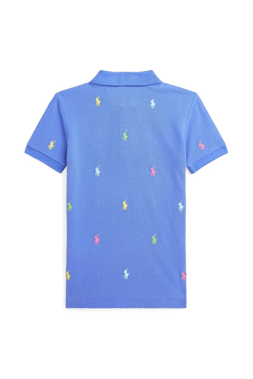 Детское хлопковое поло Polo Ralph Lauren узорное 322882605008 Детское хлопковое поло Polo Ralph Lauren узорное 322882605008