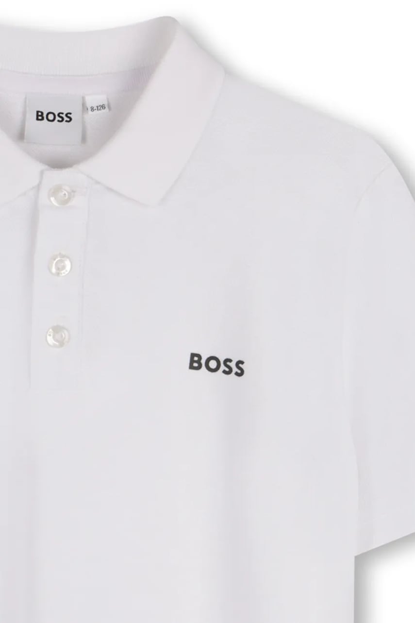 Detská bavlnená polokošeľa BOSS