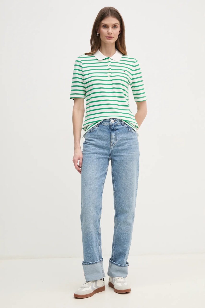 Поло Tommy Hilfiger женское цвет синий WW0WW43224 Поло Tommy Hilfiger женское цвет синий WW0WW43224