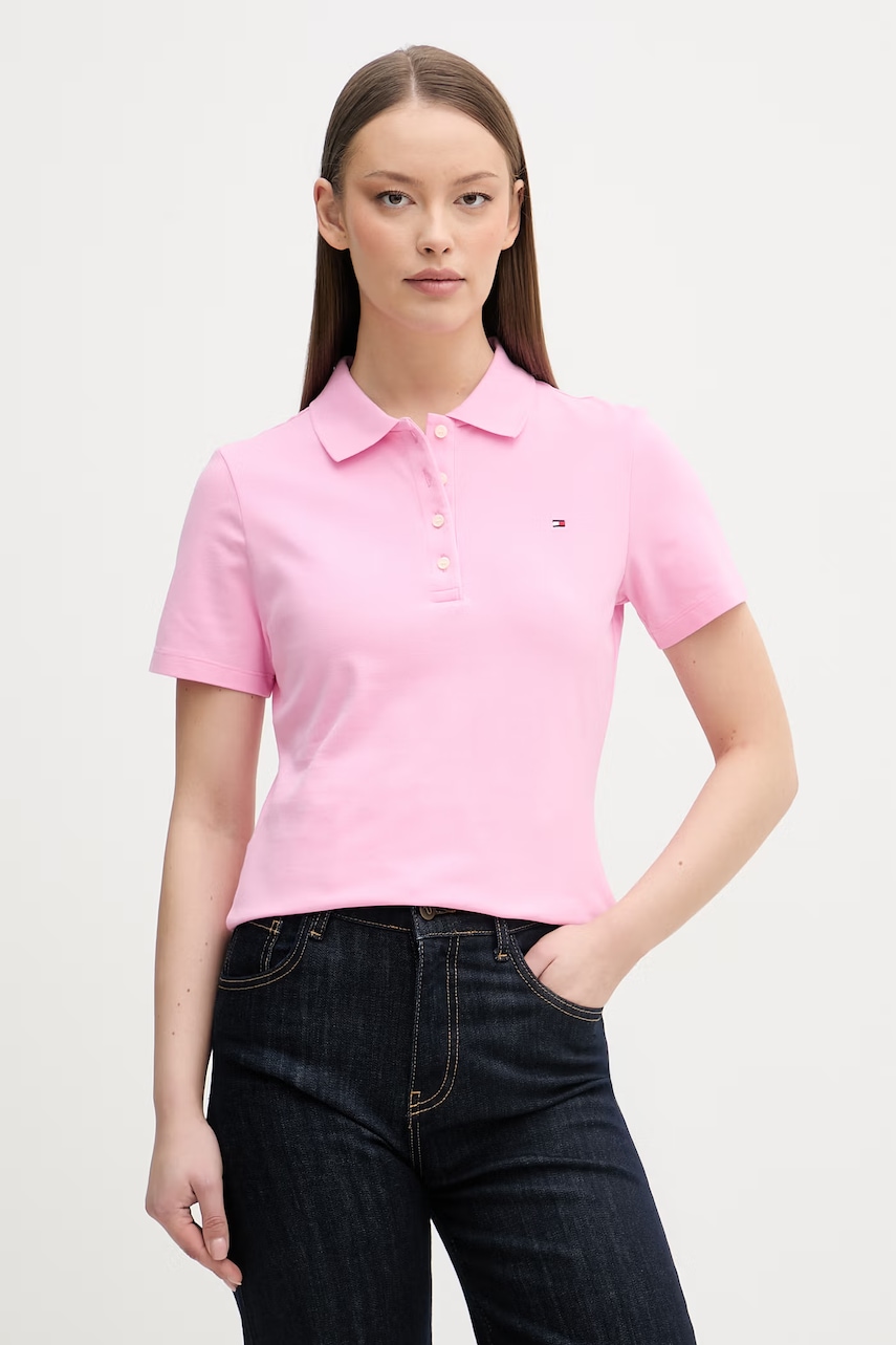 Tommy Hilfiger πόλο γυναικείο με βαμβάκι
