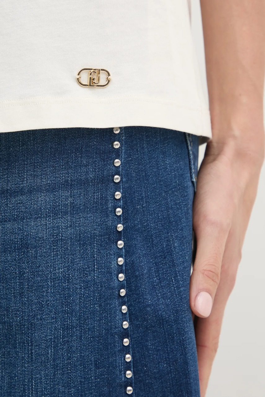 Μπλουζάκι Liu Jo χρώμα: μπεζ, TA5187 J6308 φωτογραφία