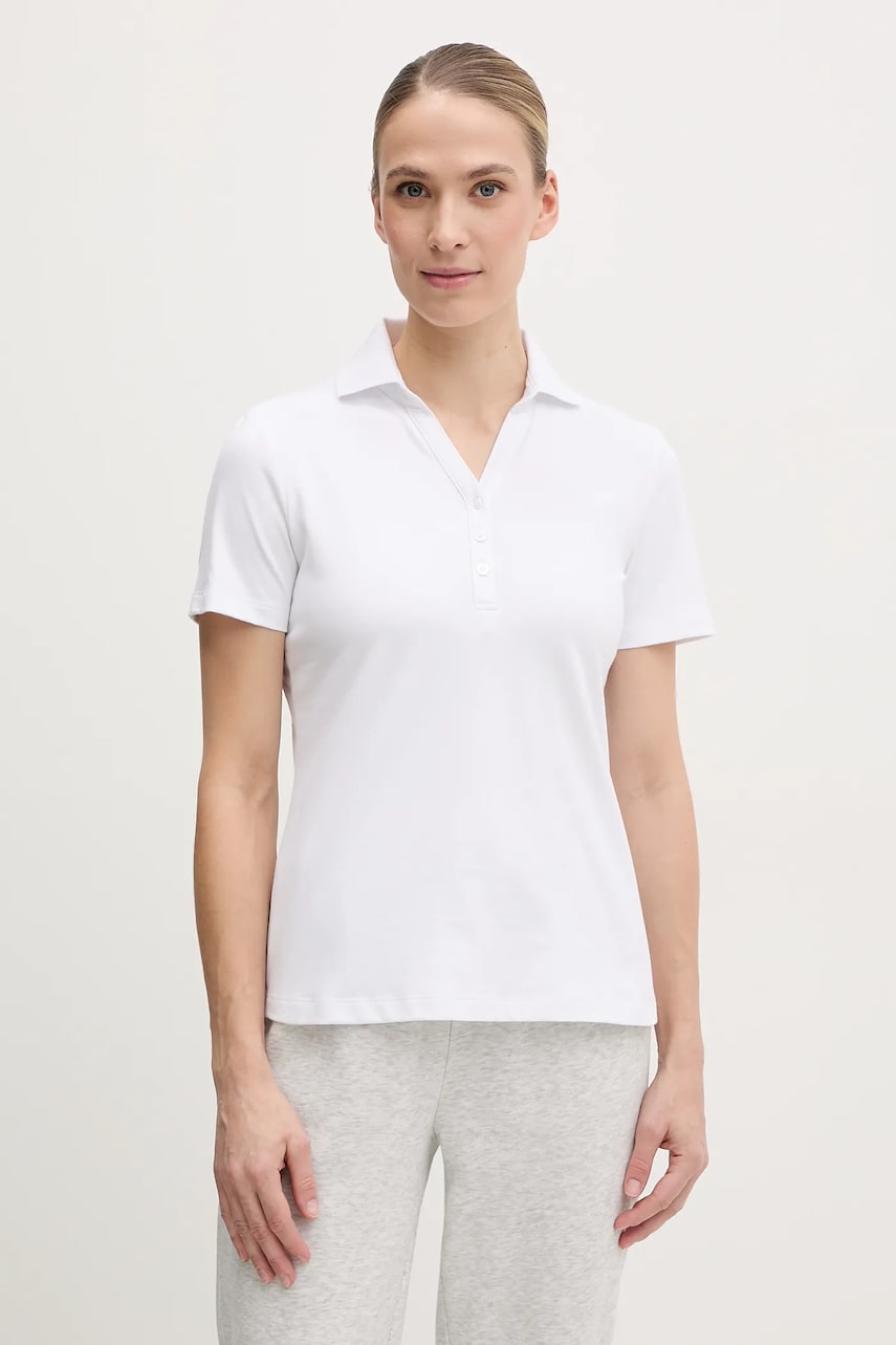 Sportalm tricou polo femei, culoarea alb, 250182