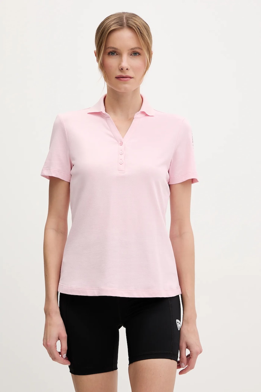 Sportalm tricou polo femei, culoarea roz, 250182