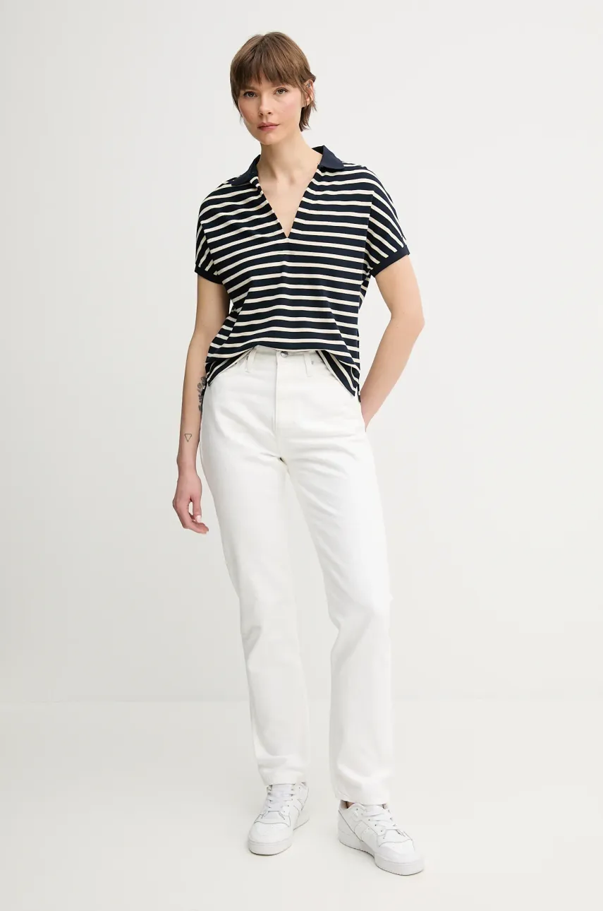 Поло Tommy Hilfiger женское цвет синий WW0WW44512 Поло Tommy Hilfiger женское цвет синий WW0WW44512