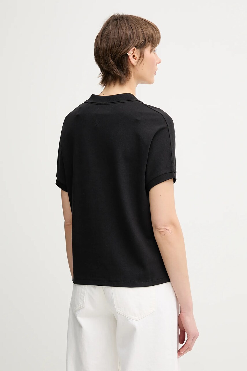 Tommy Hilfiger poló női, fekete, WW0WW44512 termék 2. képe