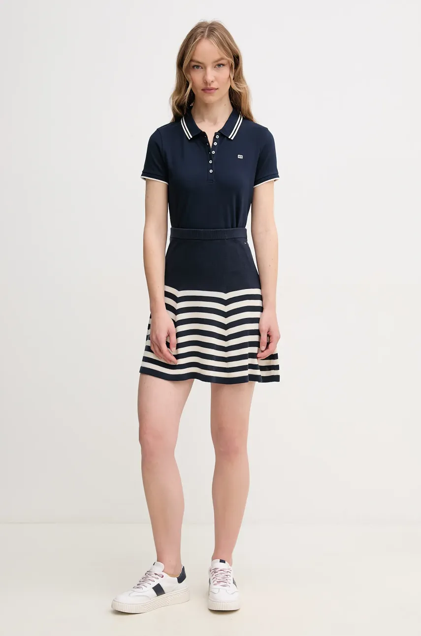 Поло Tommy Hilfiger женское цвет синий WW0WW44517 Поло Tommy Hilfiger женское цвет синий WW0WW44517