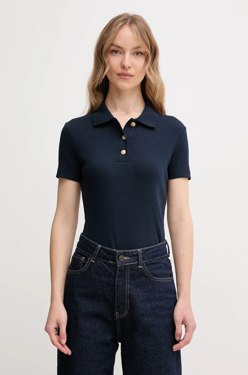Levně Polo tričko Tommy Hilfiger tmavomodrá barva, WW0WW45436