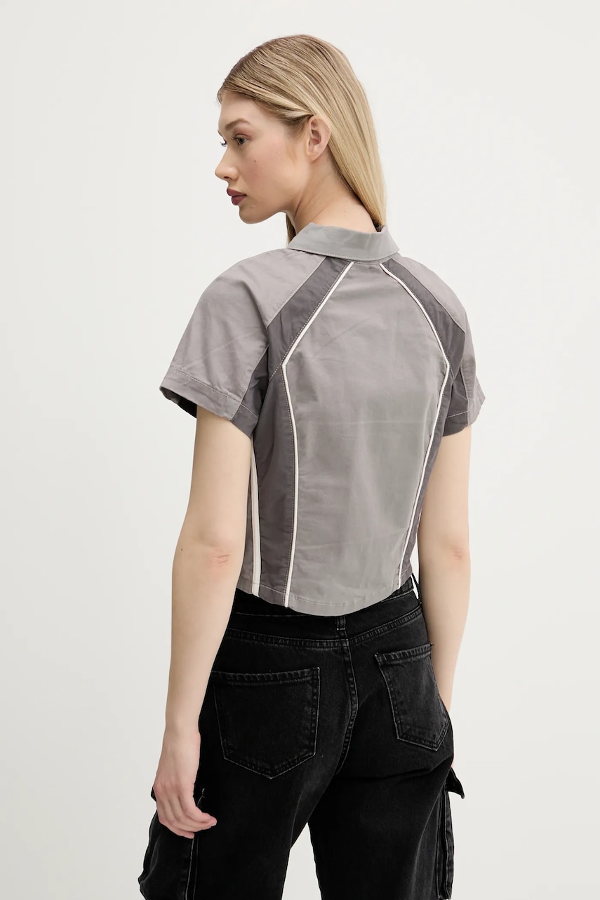 Πουκάμισο Guess Originals χρώμα: γκρι, W5GH0K WGB5B φωτογραφία