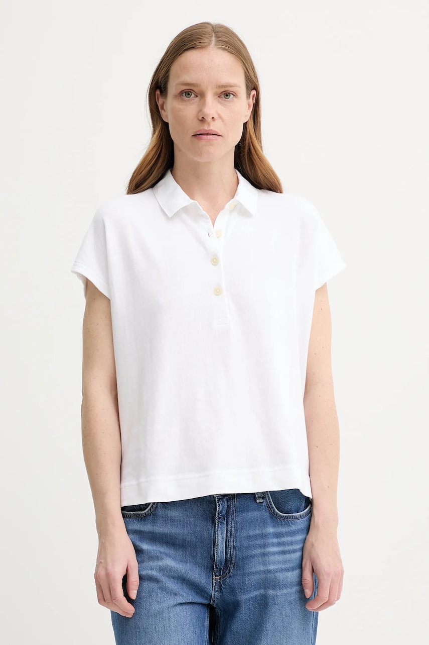 Marc O\'Polo polo de bumbac culoarea alb, 516232153021