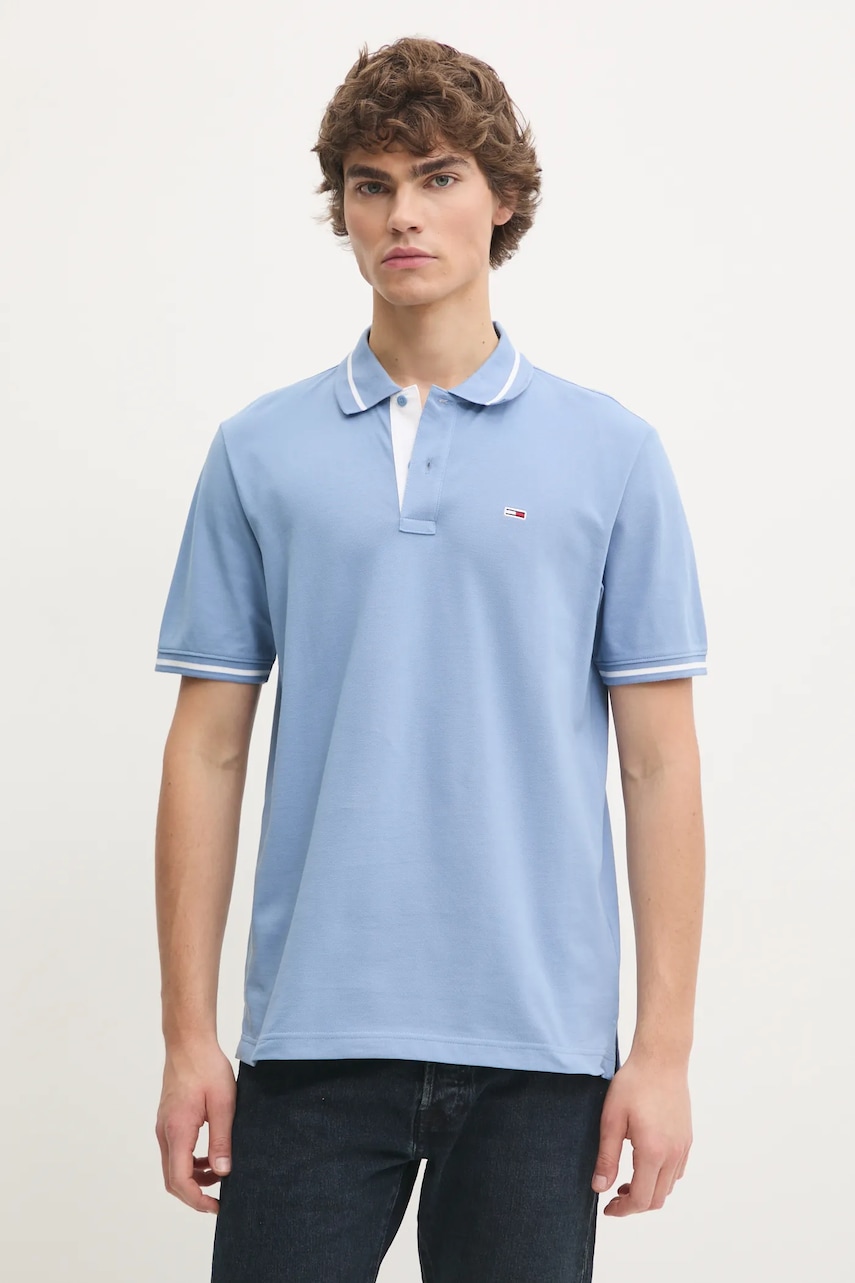 Tommy Jeans polo de bumbac neted, DM0DM20745