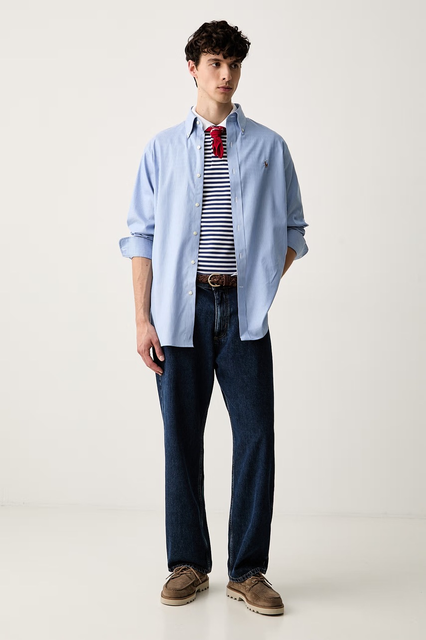 Tommy Hilfiger  тениска с яка мъжка с памук